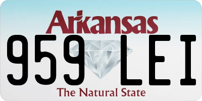AR license plate 959LEI