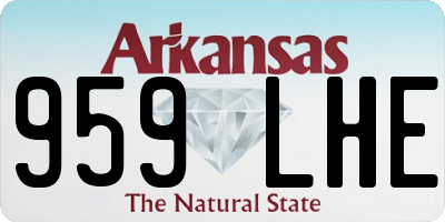 AR license plate 959LHE