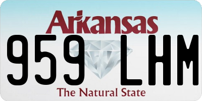 AR license plate 959LHM