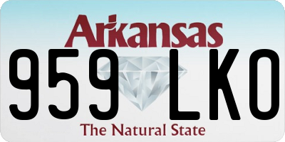 AR license plate 959LKO