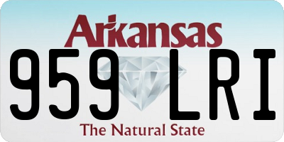 AR license plate 959LRI