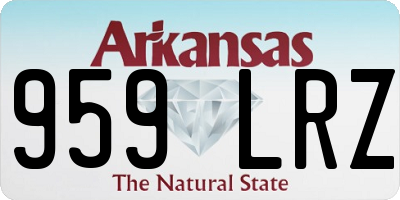 AR license plate 959LRZ