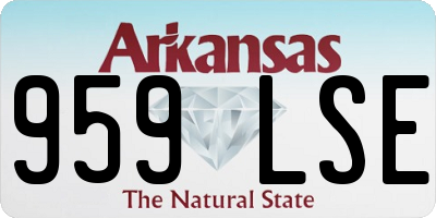 AR license plate 959LSE
