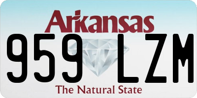 AR license plate 959LZM