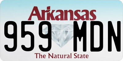 AR license plate 959MDN