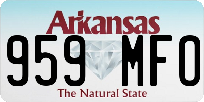 AR license plate 959MFO
