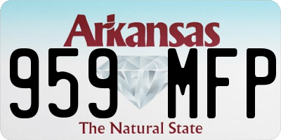 AR license plate 959MFP