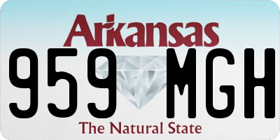 AR license plate 959MGH