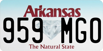 AR license plate 959MGO