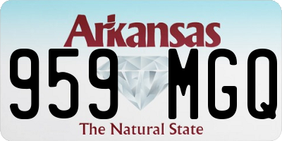 AR license plate 959MGQ