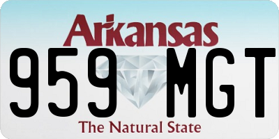 AR license plate 959MGT