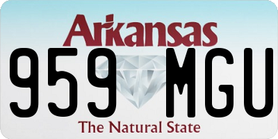 AR license plate 959MGU