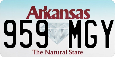 AR license plate 959MGY