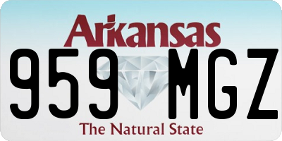 AR license plate 959MGZ