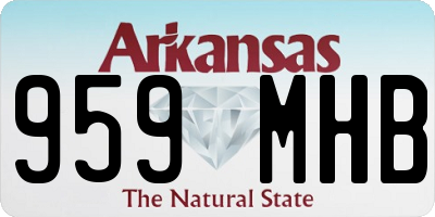 AR license plate 959MHB