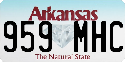AR license plate 959MHC