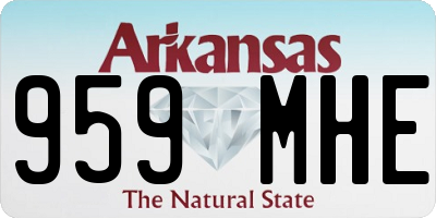 AR license plate 959MHE