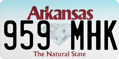AR license plate 959MHK