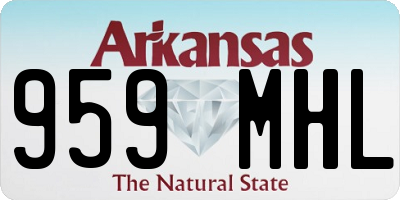 AR license plate 959MHL