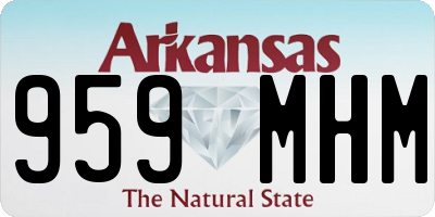 AR license plate 959MHM