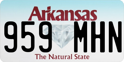 AR license plate 959MHN