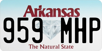 AR license plate 959MHP