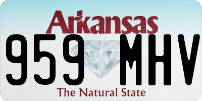 AR license plate 959MHV