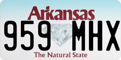 AR license plate 959MHX