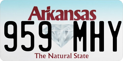 AR license plate 959MHY