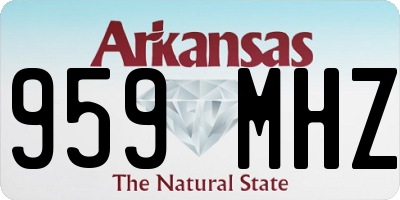 AR license plate 959MHZ