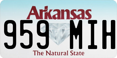 AR license plate 959MIH