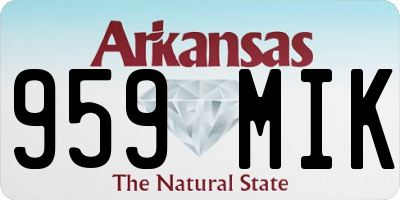 AR license plate 959MIK