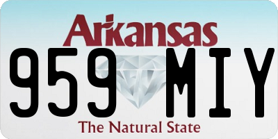 AR license plate 959MIY