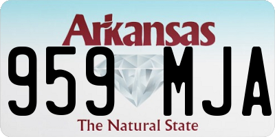 AR license plate 959MJA