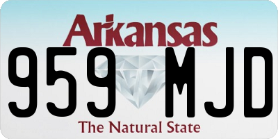 AR license plate 959MJD