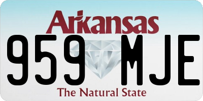 AR license plate 959MJE