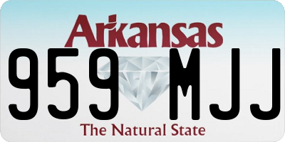 AR license plate 959MJJ