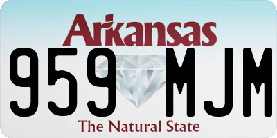 AR license plate 959MJM