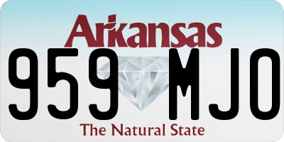 AR license plate 959MJO