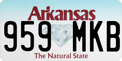 AR license plate 959MKB