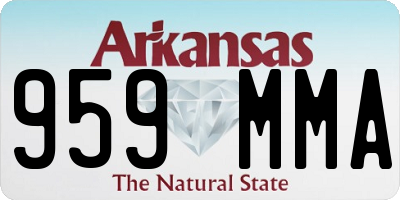 AR license plate 959MMA
