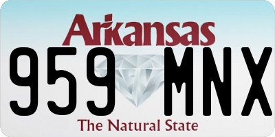 AR license plate 959MNX
