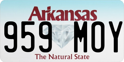 AR license plate 959MOY