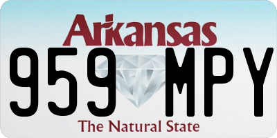 AR license plate 959MPY