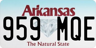 AR license plate 959MQE