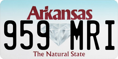 AR license plate 959MRI