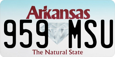 AR license plate 959MSU