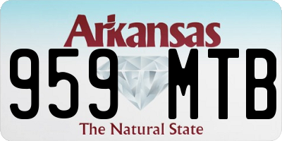 AR license plate 959MTB