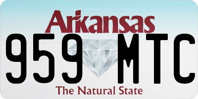 AR license plate 959MTC