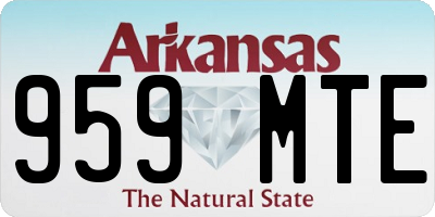 AR license plate 959MTE